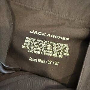 Jack Archer Jet Setter Chinos 33 x 30 in Space Black.